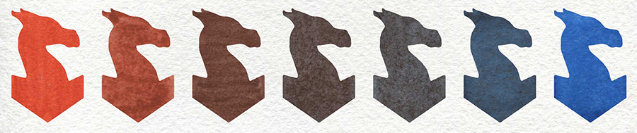 Cadmium Red Medium by Rosa Gallery and Bright Blue by Rosa Gallery watercolor paints mixing swatch